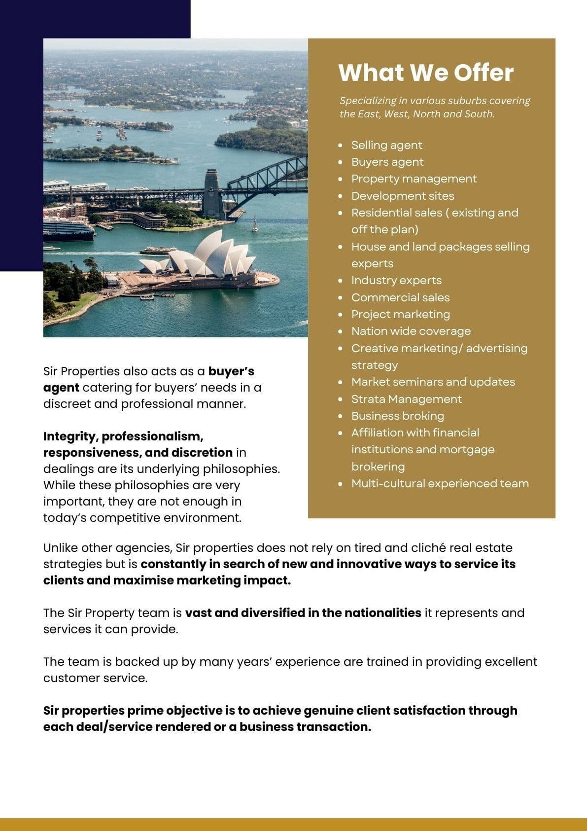 SIR Properties Group - Agency Profile
